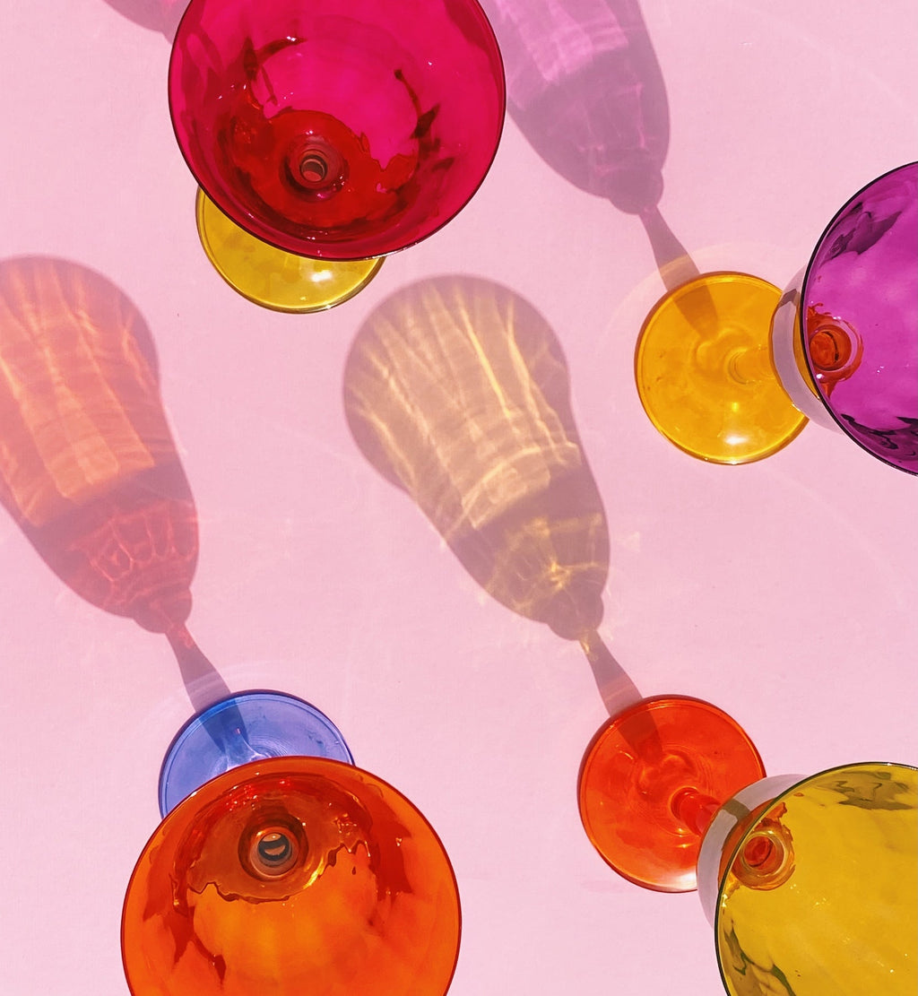 Juego de 2 copas de vino ópticas Paradise
