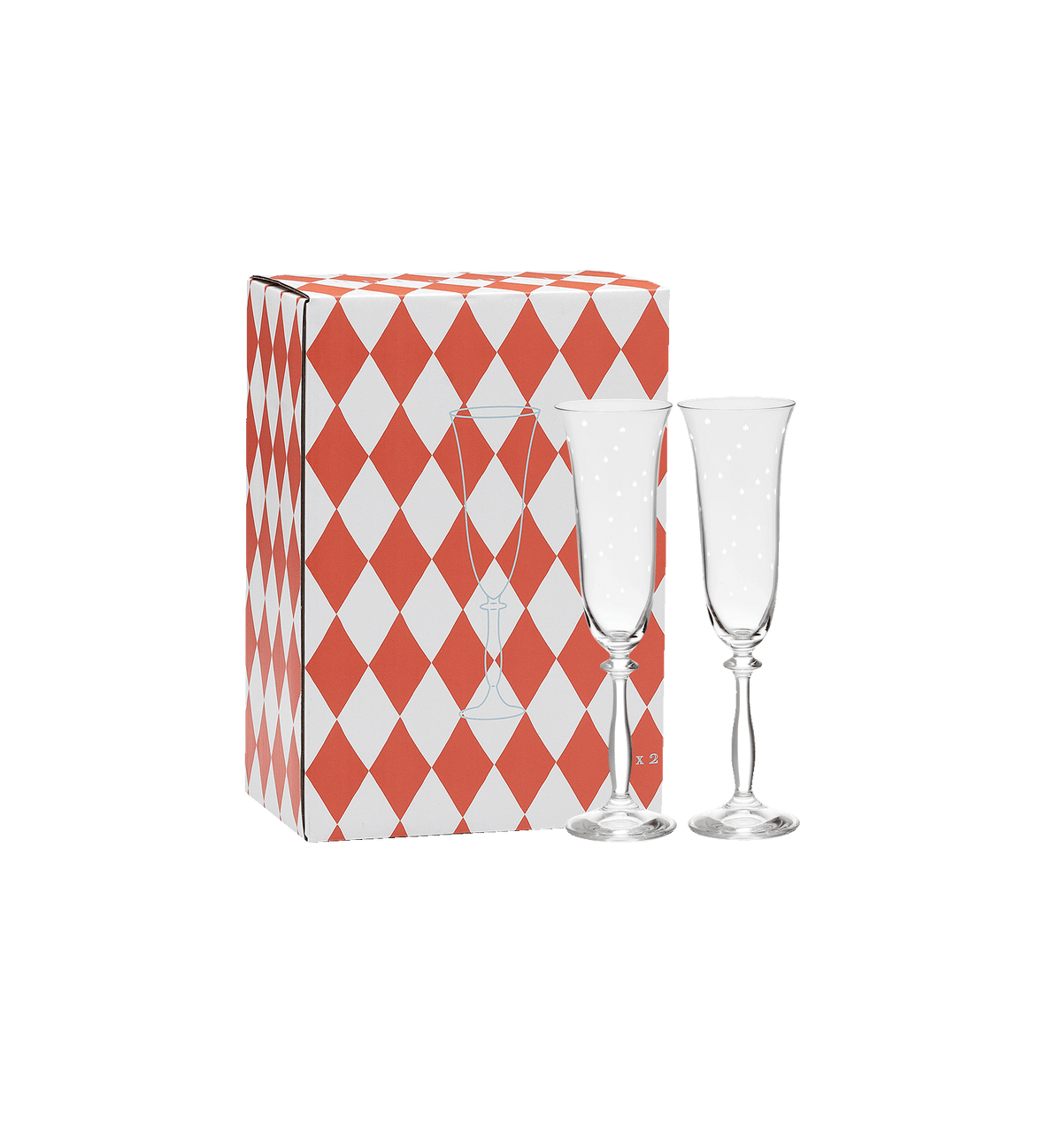 Juego de 2 copas tipo flauta para champán Starry Eve