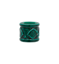 Portavelas para vela de té Shell verde laurel