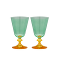 Juego de 2 copas bajas de vino Arancia