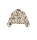 Chaqueta de campo GANNI de lona de algodón laminada